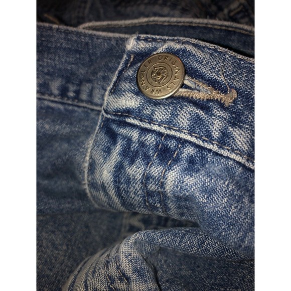 Wranglers originals Jeans 100% Cotton Mens 36x32 94OR0SV Carpenters blue denim - Picture 10 of 12